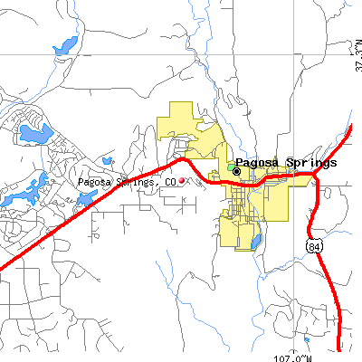 Pagosa Springs map