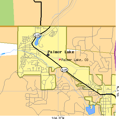 Palmer Lake map