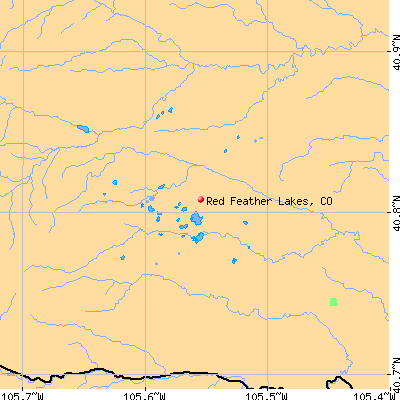 Red Feather Lakes map