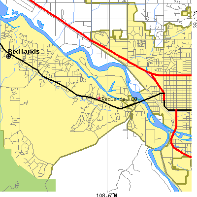 Redlands map