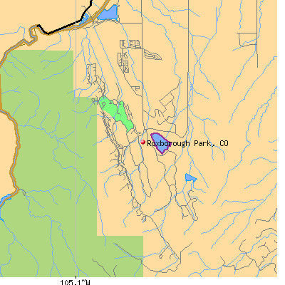 Roxborough Park map