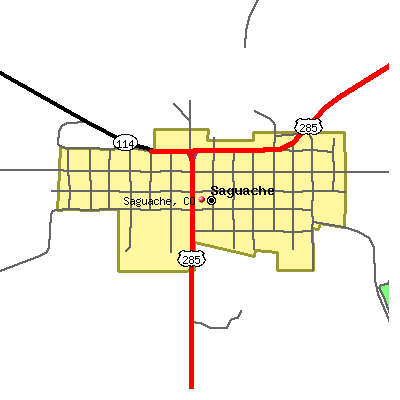 Saguache map