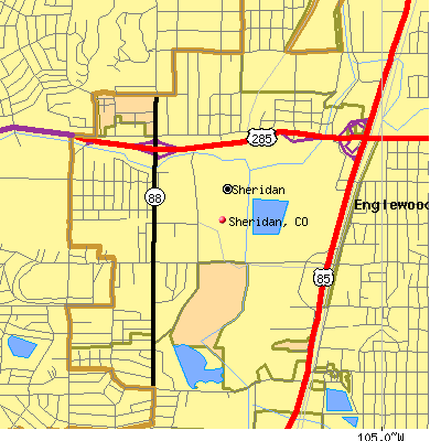 Sheridan map