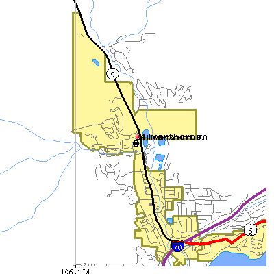 Silverthorne map