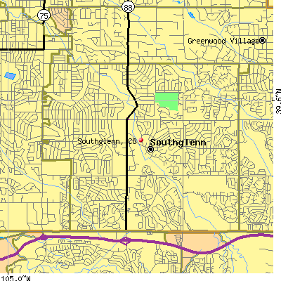 Southglenn map