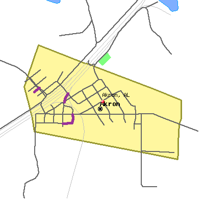 Akron map