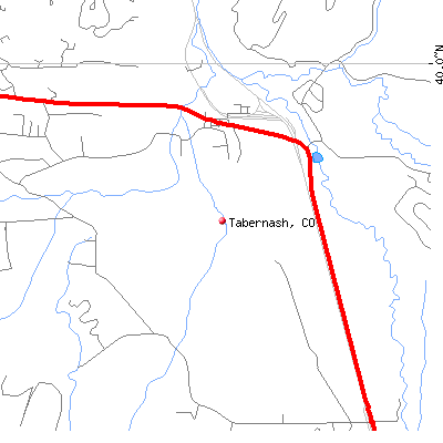 Tabernash map