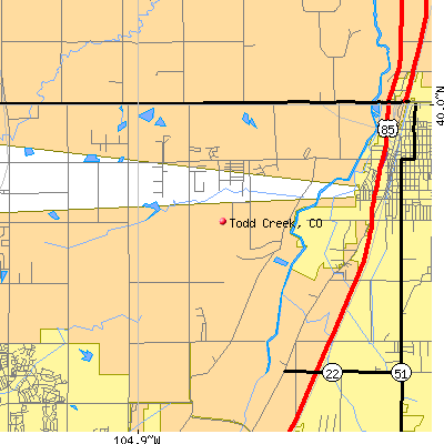 Todd Creek map