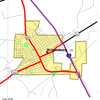 Walsenburg map
