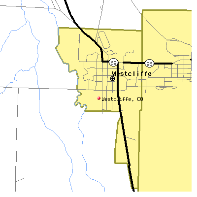 Westcliffe map