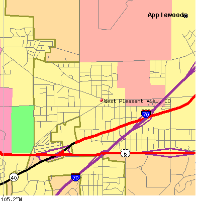 West Pleasant View map