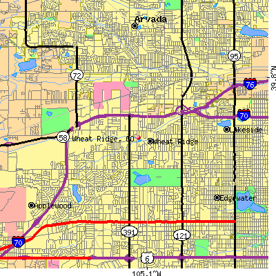 Wheat Ridge map
