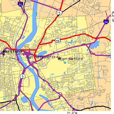 East Hartford map