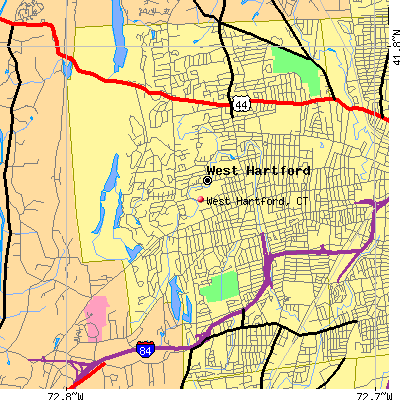 West Hartford map