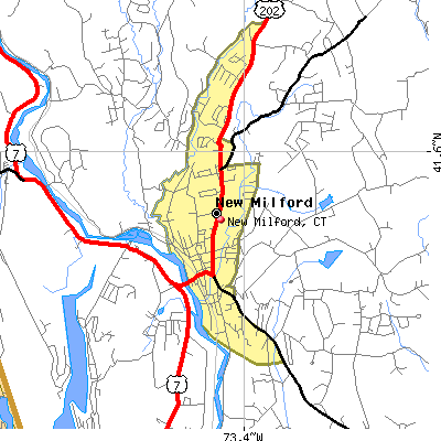 New Milford map