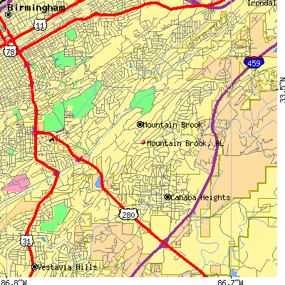 Mountain Brook map