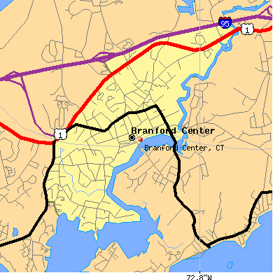 Branford Center map