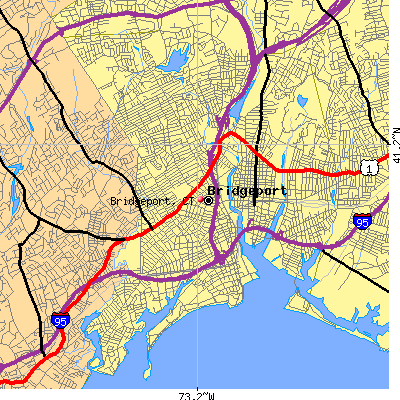 Bridgeport map