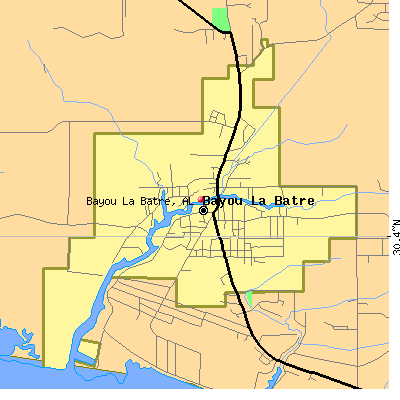 Bayou La Batre map