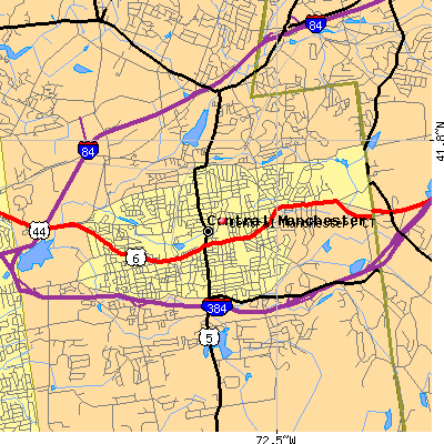 Central Manchester map