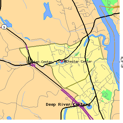 Chester Center map