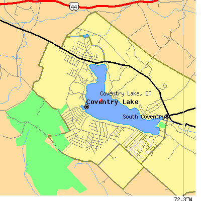 Coventry Lake map