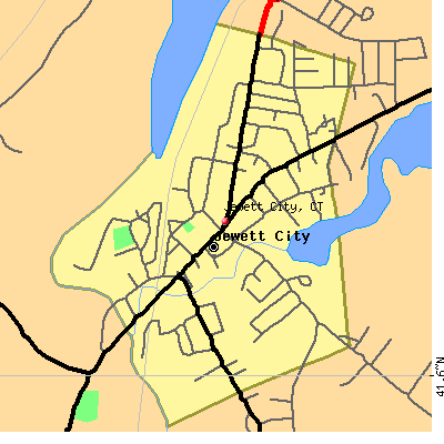 Jewett City map