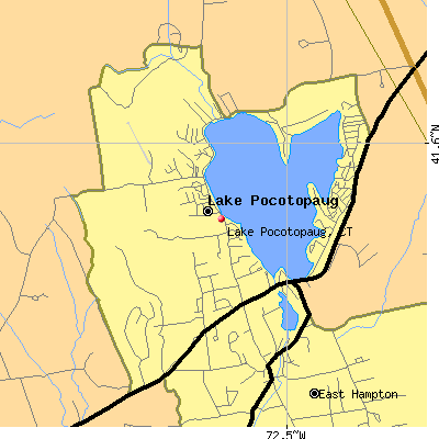 Lake Pocotopaug map