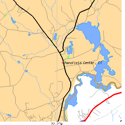Mansfield Center map