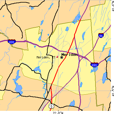Meriden map