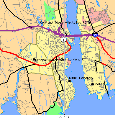 New London map