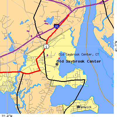Old Saybrook Center map