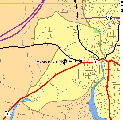 Pawcatuck map