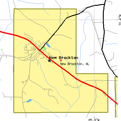 New Brockton map