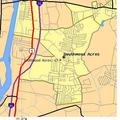 Southwood Acres map