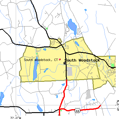 South Woodstock map