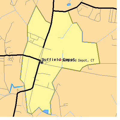 Suffield Depot map