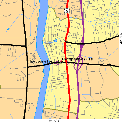 Thompsonville map
