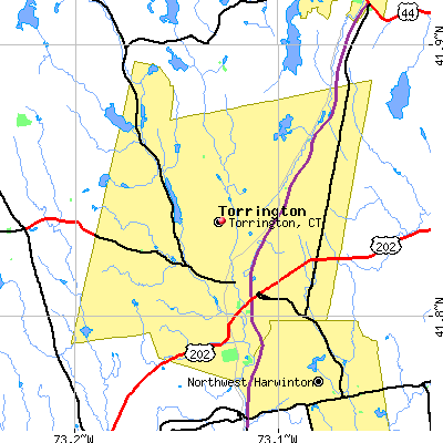 Torrington map