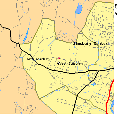 West Simsbury map