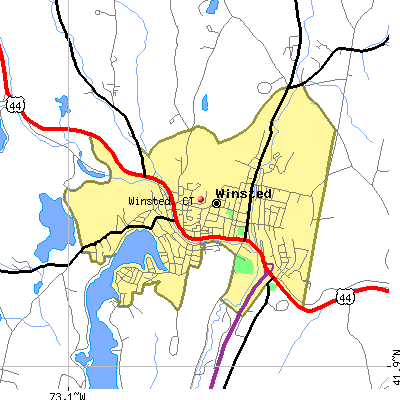 Winsted map