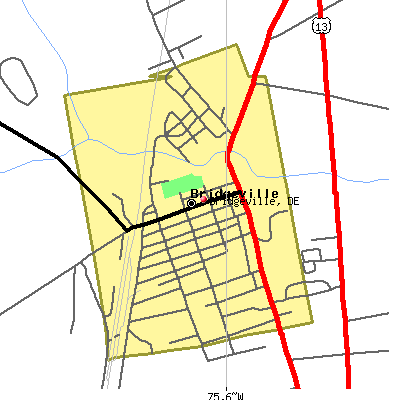 Bridgeville map