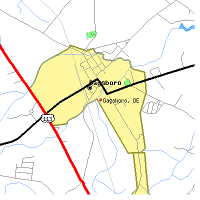 Dagsboro map