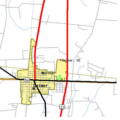 Delmar map