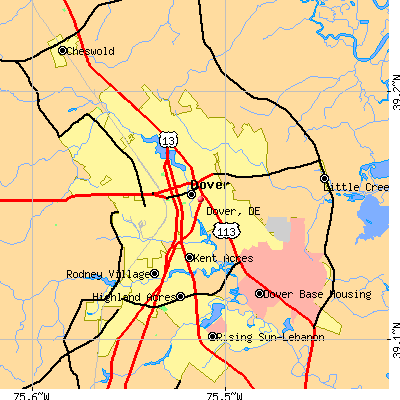 Dover map
