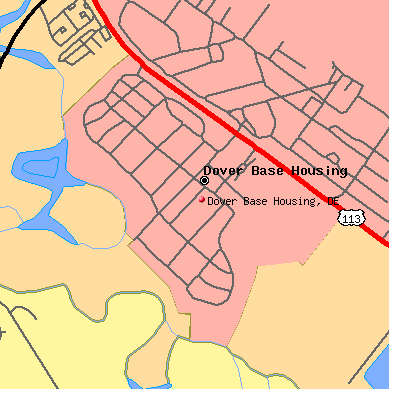 Dover Base Housing map