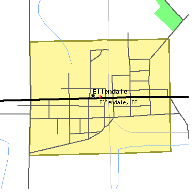 Ellendale map