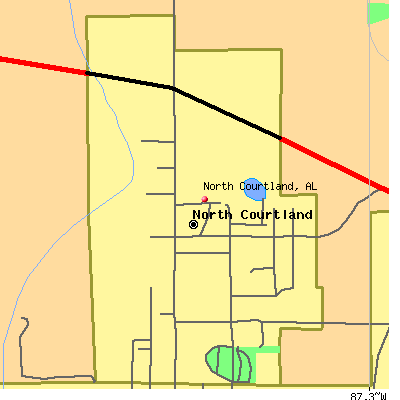 North Courtland map