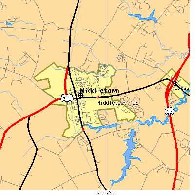 Middletown map