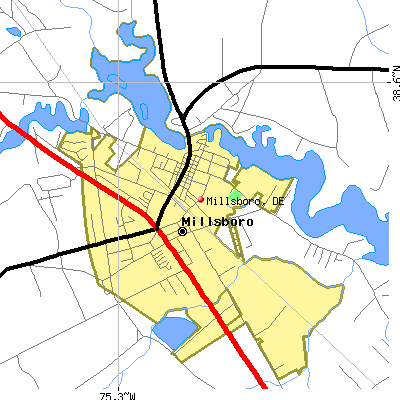 Millsboro map